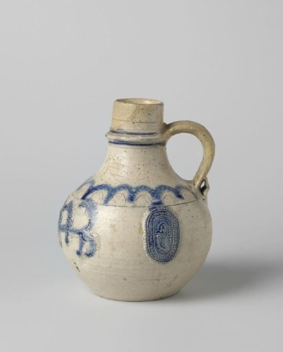 Jug with a portrait and lions