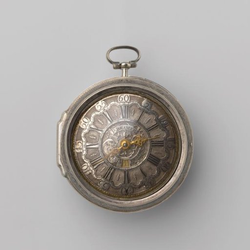 Watch with date indication in an chased case