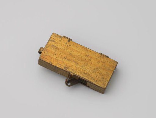 Copper pedometer in a rectangular case