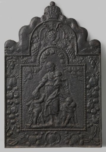 Fireback with a representation of Charity