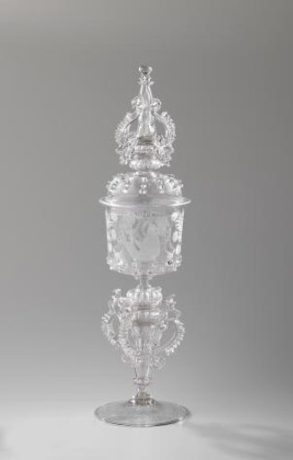 Tankard with lid on the occasion of the coronation of Emperor Charles VI