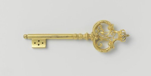 Chamberlain’s key with the monogram of Max Joseph, Duke of Bavaria
