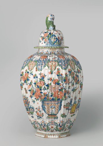 Lidded vase