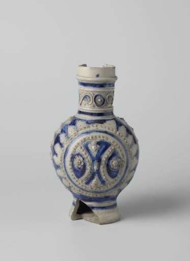 Fragment of a jug with roundels, heart shapes and foliate ornaments