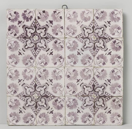 Tile panel of sixteen tiles