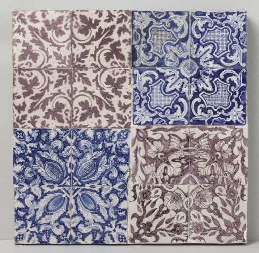 Tile panel of sixteen tiles