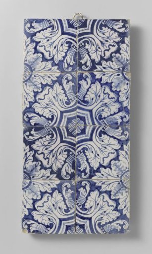 Tile panel of eight tiles
