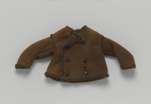 Jacket, brown, trimmed with braided soutache