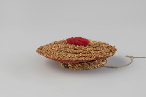 Beret with pom-pom