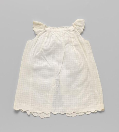 Apron of checked batiste
