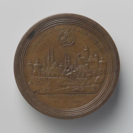 Token with View of Nuremberg and Portraits of Joseph I of Austria and Seven Electors