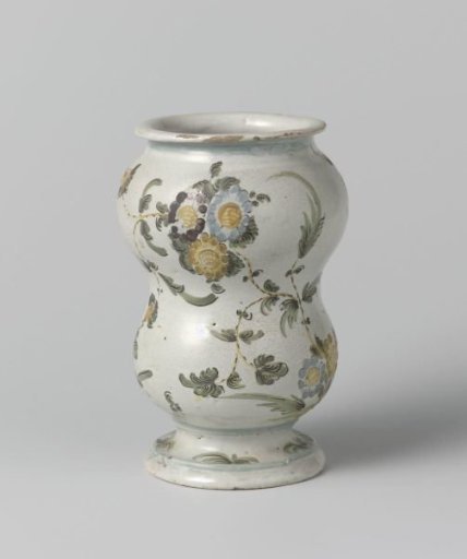 Vase decorated with floral scrolls