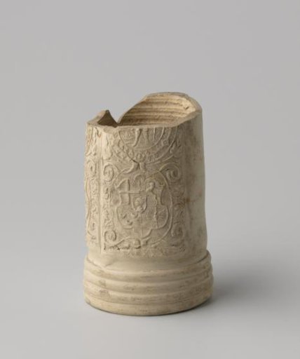 Fragment of a tankard (schnelle) with a coat of arms