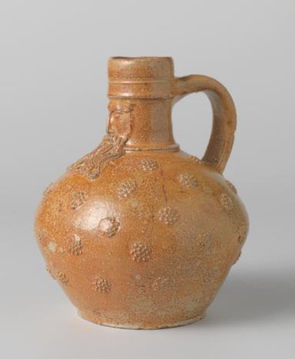 Jug (Bartmann jug) with speckled orbs