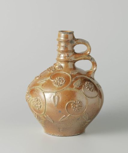 Bearded man jug with double ear