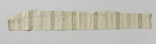 Fragment of striped, multicolored silk mexicaine