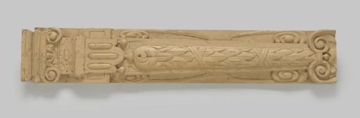 Part of a Carved Oak Stile from the so-called House of Alva, Warmoestraat, Amsterdam