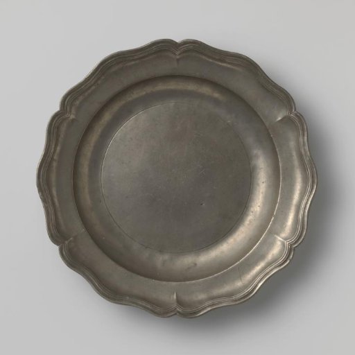 Plate with carved edge