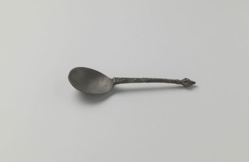 Tin Spoon with Twisted Handle and Cup
