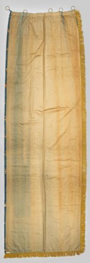 Curtain of Blue Silk with Embroidery in the Chinese Style