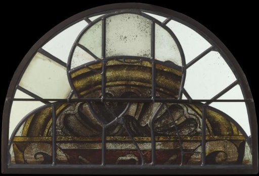 Seventeenth panel of a lattice with Prince Maurice in a praying posture