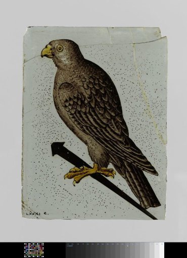 Pane with a Bird on a Stick