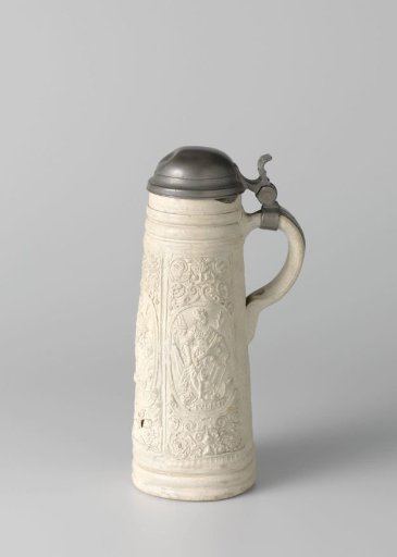 Cylindrical jug (flask) with Judith and the head of Holofernes