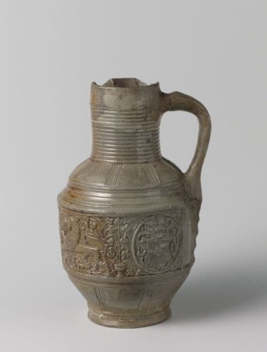 Jug with coat of arms in medallions