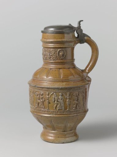 Jug with a peasant dance