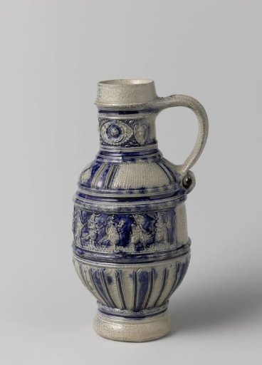 Jug with instructions on how to operate a musket