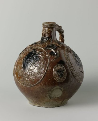 Beard flask with three medallions