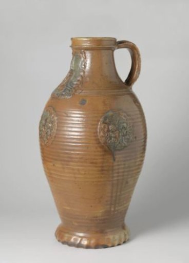 Storrage vessel (Bartmann jug) with a coat of arms