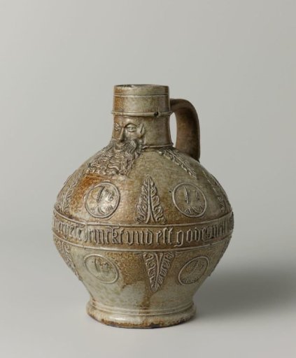 Bearded man jug