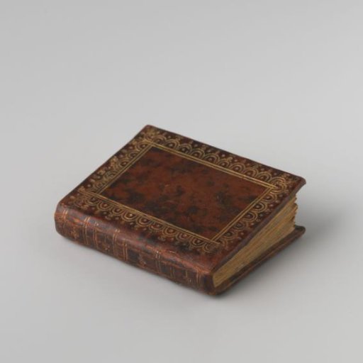 Book with Figures and City Architecture