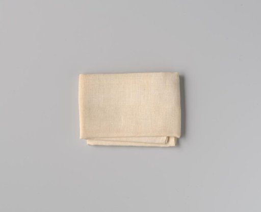 Sheet of very fine white linen, hemmed on four sides