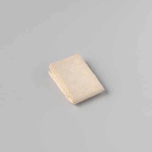 Linen damask napkin with pelican pattern (motif I), no hems
