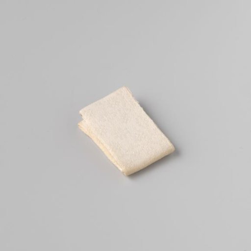Linen damask napkin with pelican pattern (motif I), no hems