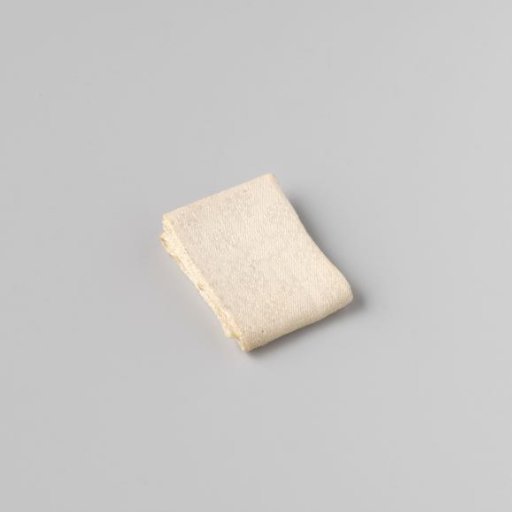 Linen damask napkin with pelican pattern (motif I), no hems
