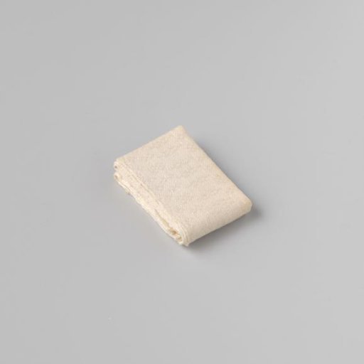 Linen damask napkin with pelican pattern (motif III), no hems