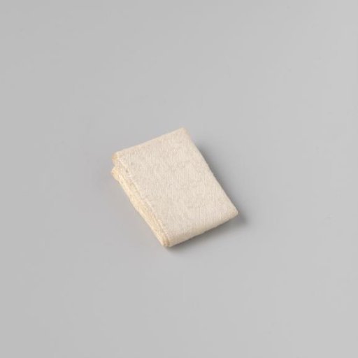 Linen damask napkin with pelican pattern (motif III), no hems