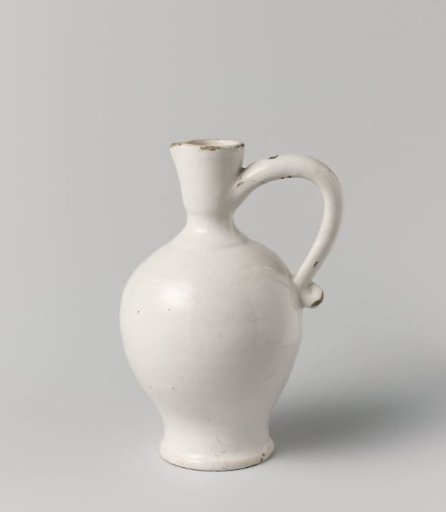 Can, baluster-shaped with a cup-shaped neck and a C-shaped ear. Undecorated.