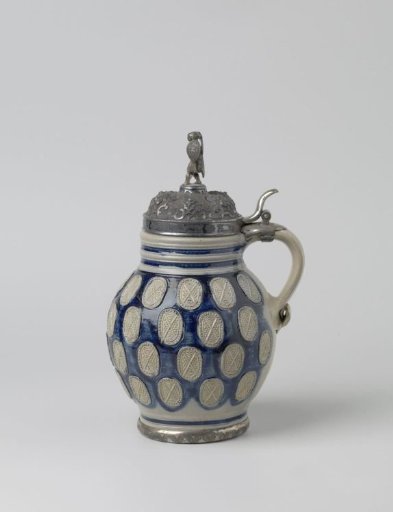 Jug with medallions and silver mount