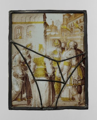 Pane with a scene from the Old Testament