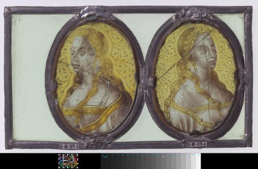 Pane with a Female Bust