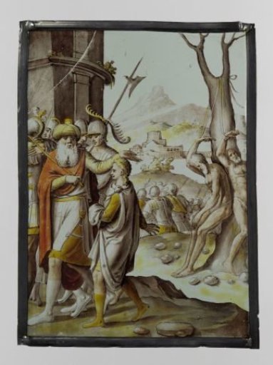 Shield with the Steniging of the Elders