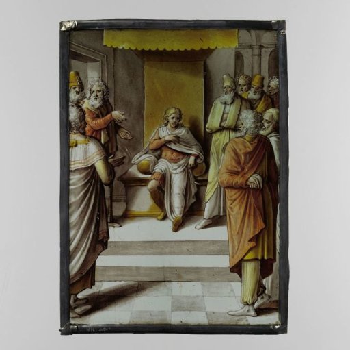 Shield with Christ as a Youth Preaching in the Temple