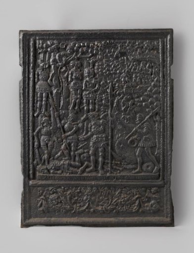 Stove tile with the Battle of Gibeon