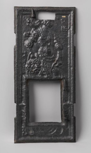 Stove tile with King David with the head of Goliath