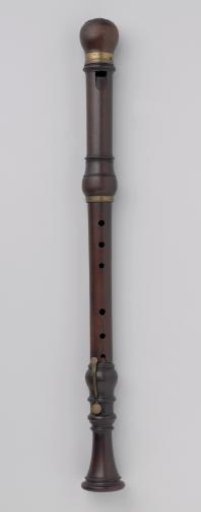Bass recorder with one key (lower joint)