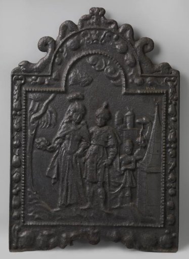 Hearth plate with an allegorical representation of Asia